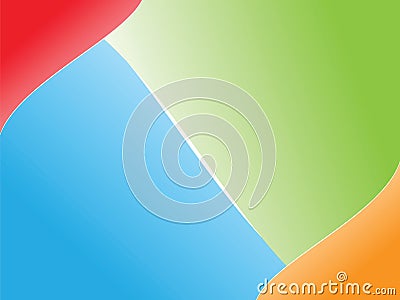 Four colors background Vector Illustration