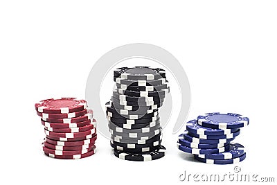 Four different color casino Stock Photo