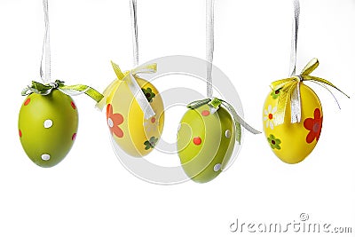 Four Easter eggs Stock Photo