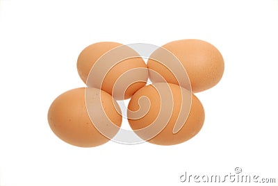 Four eggs Stock Photo