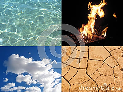 Four elements Stock Photo