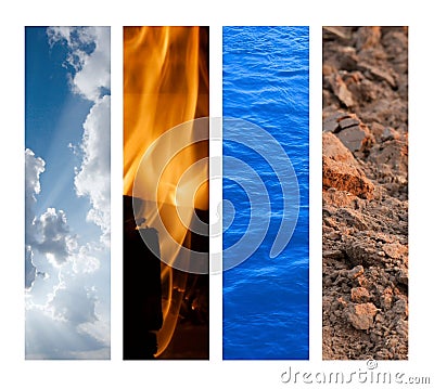 The Four Elements Stock Photo