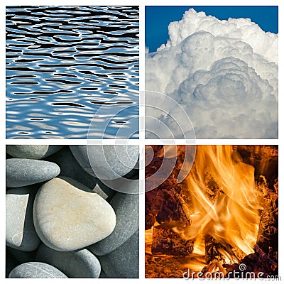 Four elements. Stock Photo