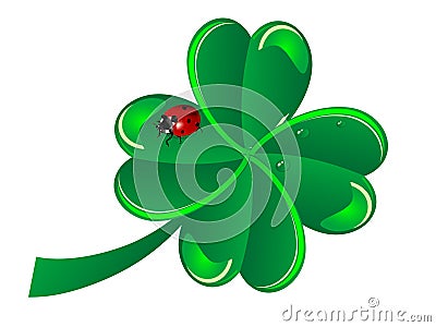 Four leaf clover Vector Illustration