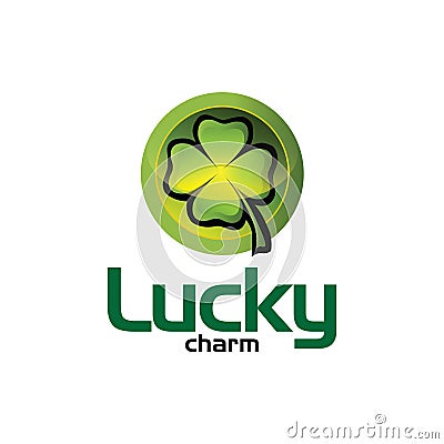 Four Leaf Clover icon design Stock Photo