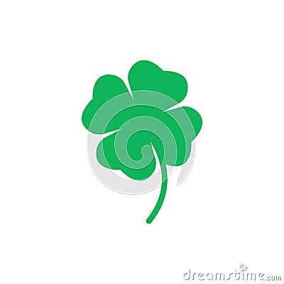 Four leaf clover icon vector, St Patricks day vector Vector Illustration