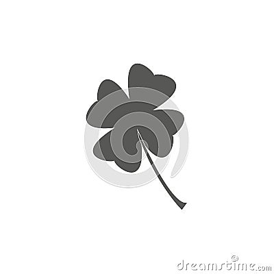 Four leaf clover symbol luck patrick`s day illustration icon Cartoon Illustration