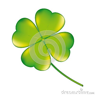 Four leaf clover symbol Vector Illustration