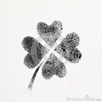 Four-leaf Irish clover Cartoon Illustration