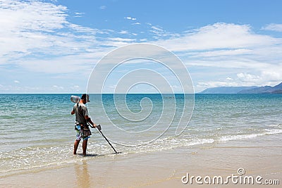 Four Mile Beach, Port Douglas, North Queensland. Editorial Stock Photo