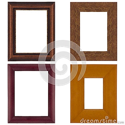 Four picture frames Stock Photo