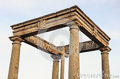 Viewpoint of the Four Posts in Avila, Spain Stock Photo