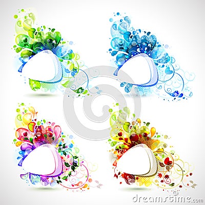 Four season Vector Illustration