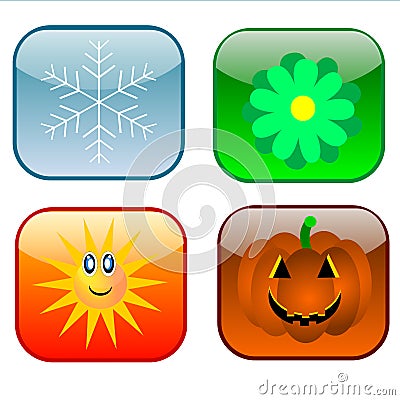 Four season Stock Photo