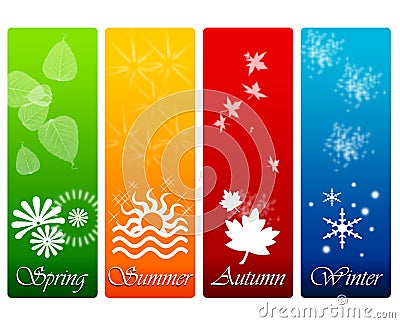 The four seasons Stock Photo