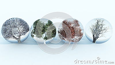 Four Seasons Stock Photo