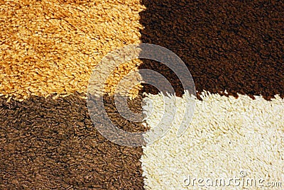 Four shades of brown wool textile texture background Stock Photo