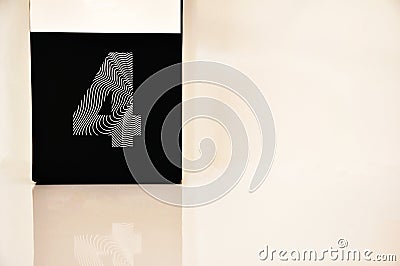 Number four symbol of law and order symbol of the four seasons of the year, on white background Stock Photo