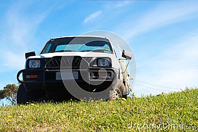 Four wheel drive Stock Photo