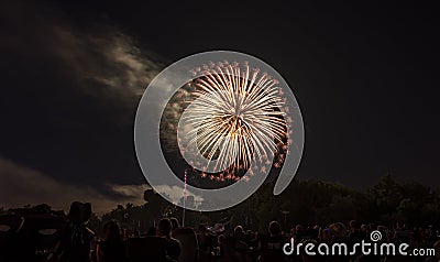 Fourth of july fireworks 2018 Editorial Stock Photo