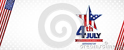 Fourth of July Independence Day. Abstract background. Vector Vector Illustration