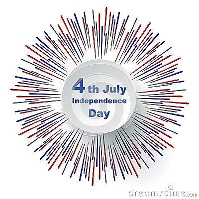 Fourth of July Independence Day Vector Illustration