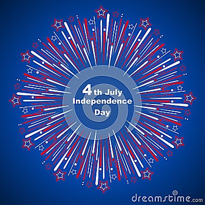 Fourth of July Independence Day Vector Illustration