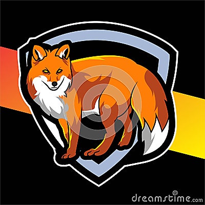 FOXFoxes are small to medium sized omnivorous mammals belonging Vector Illustration