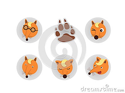 Fox Head vector Vector Illustration