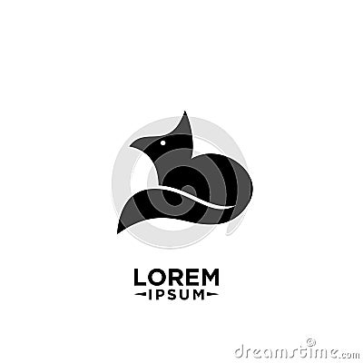 Fox logo icon designs vector Stock Photo