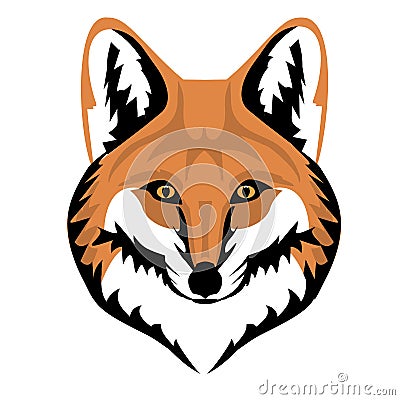 Fox mask, muzzle vector, Vector Illustration
