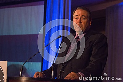 Fox News Personality Governor Mike Huckabee Editorial Stock Photo