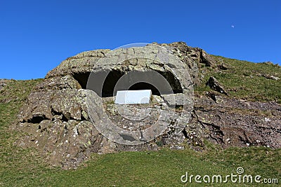 Fox`s Pulpit historical site near Sedbergh Cumbria Editorial Stock Photo