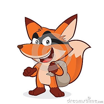 Fox thief Vector Illustration