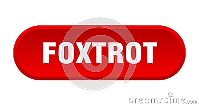 foxtrot button Vector Illustration