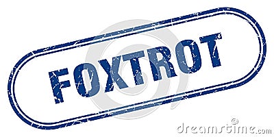 foxtrot stamp Vector Illustration