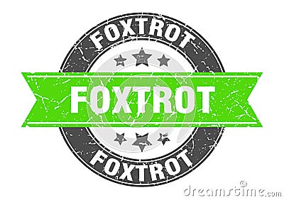 foxtrot stamp Vector Illustration