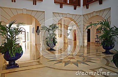 Foyer in luxury mansion Stock Photo
