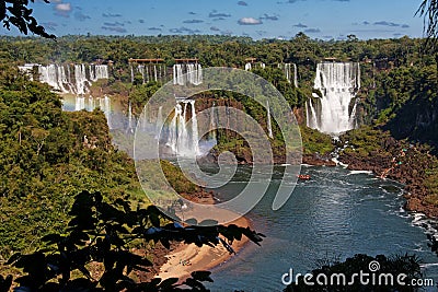Foz do Iguacu Falls Argentina Brazil Stock Photo
