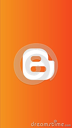 Blogger logo sign symbol vector. Mobile apps online service icon. Vector Illustration