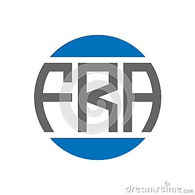 FRA letter logo design on white background. FRA creative initials circle logo concept. FRA letter design Vector Illustration