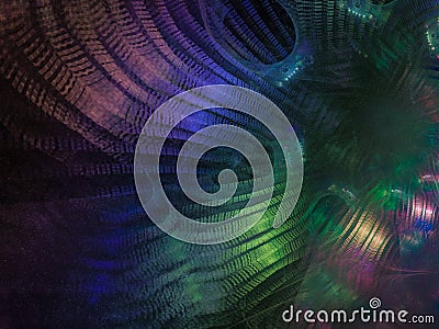 fractal abstract digital dark decoration shine flame chaos futuristic artistic Stock Photo