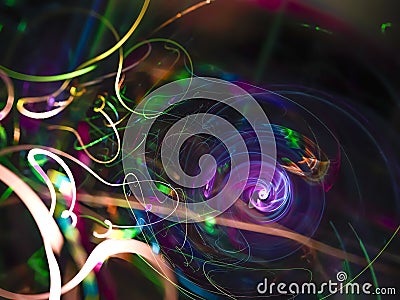 Fractal abstract, digital background, power rendering creative, mystery beautiful design magic Stock Photo