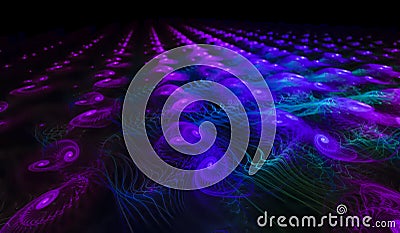 Fractal abstract colorful flow future fantastic render digital, disco, , advertising, Stock Photo