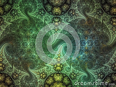 Fractal abstract pattern curl elegant vesicle spiral delicate generate artisticbubble Stock Photo