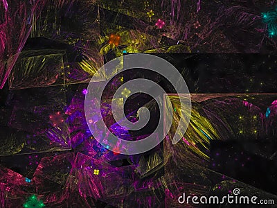 Fractal abstract, swirl flame ornament modern stream element advertisement stream creative design Stock Photo