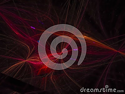 Fractal abstract, swirl flame ornament stream element advertisement stream creative design Stock Photo