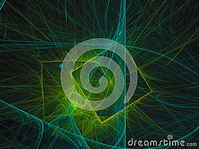 Fractal abstract, swirl flame surface template advertisement stream creative design Stock Photo