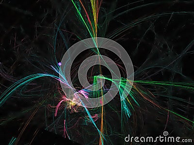 Fractal abstract, swirl flame template stream advertisement stream creative design Stock Photo
