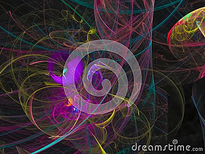 Fractal abstract, swirl flame swirl template stream advertisement stream creative design Stock Photo